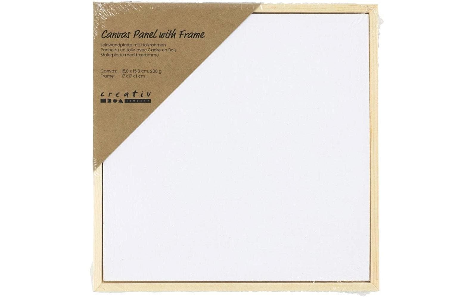 Creativ Company Keilrahmen 15.8 x 15.8 cm, Weiss, 1 Stück