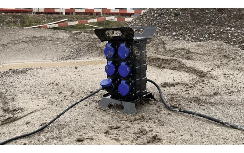 STEFFEN Stromverteiler mit Ständer, 6 x T23 IP55