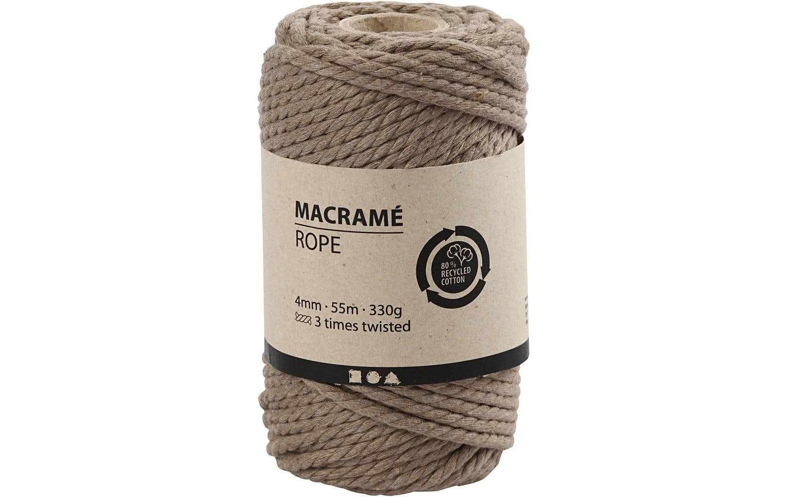 Creativ Company Baumwollgarn Makramee Rope 330 g, Hellbraun Creativ Company Baumwollgarn Makramee Rope 330 g, Hellbraun