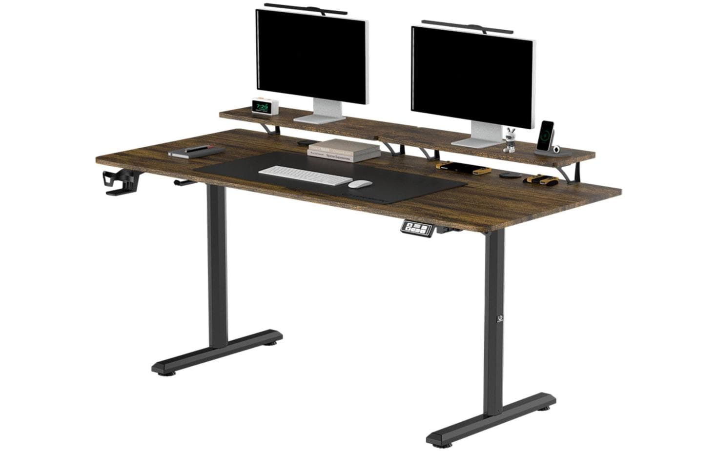 Ultradesk Gaming Tisch Higlander XXL Braun