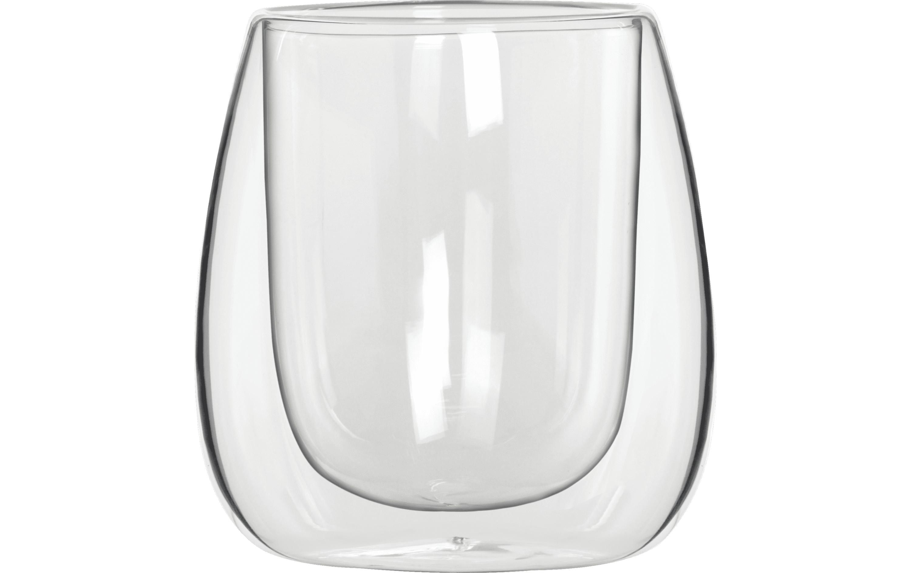 Bialetti Becher Verona 80 ml, 2 Stück, Transparent