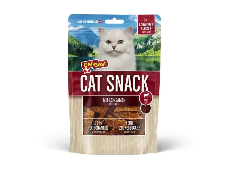 DeliBest Katzen-Snack Cat Kalb, schmale Streifen DeliBest Katzen-Snack Cat Kalb, schmale Streifen