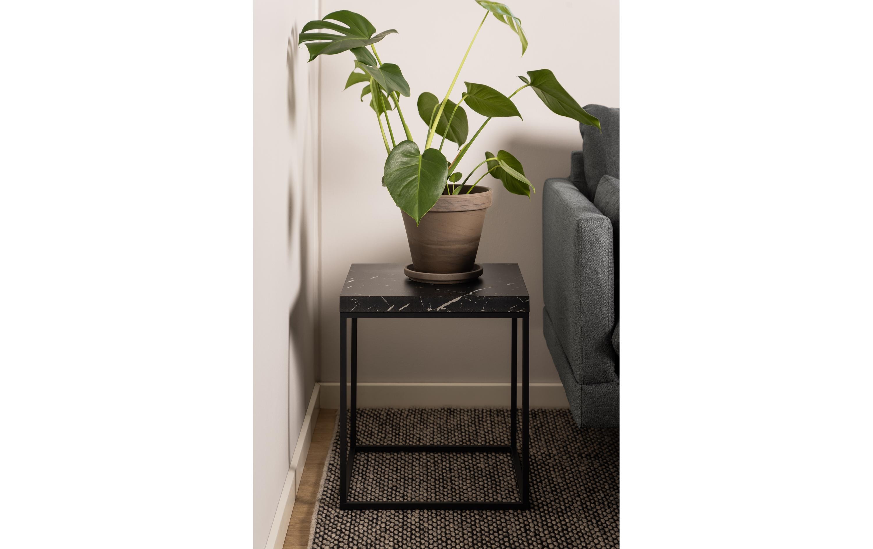 AC Design Beistelltisch Barossa 40 x 40 x 45 cm, Schwarz