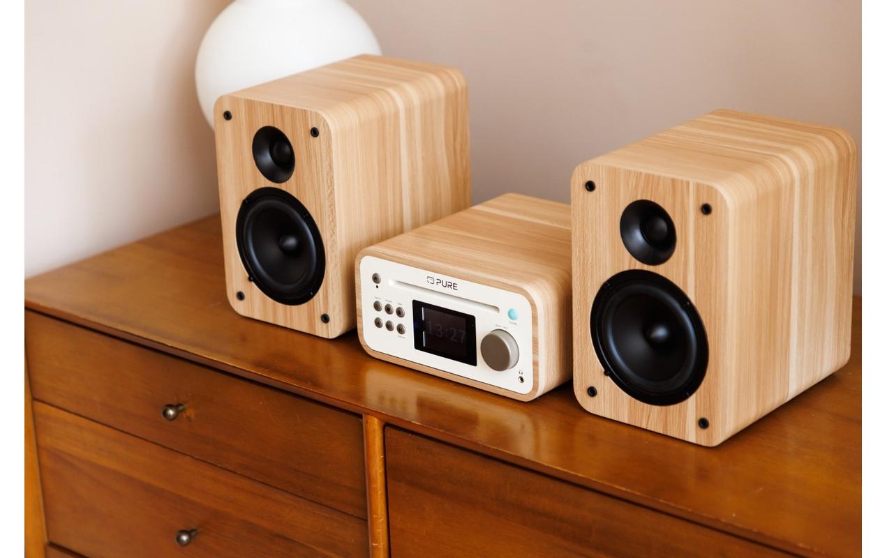 Pure Micro-HiFi Anlage Classic Stereo Mini Eiche