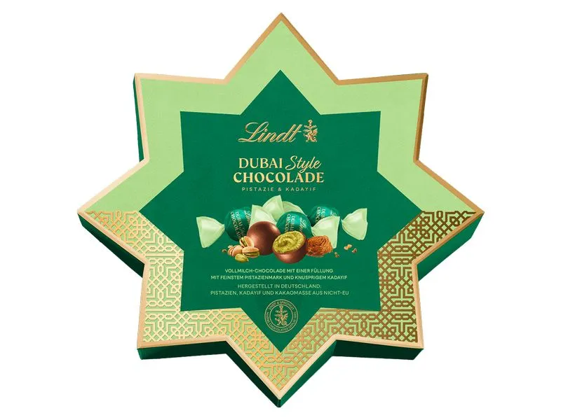 Lindt Dubai Style Chocolade Milch Stern Box 149 g Lindt Dubai Style Chocolade Milch Stern Box 149 g
