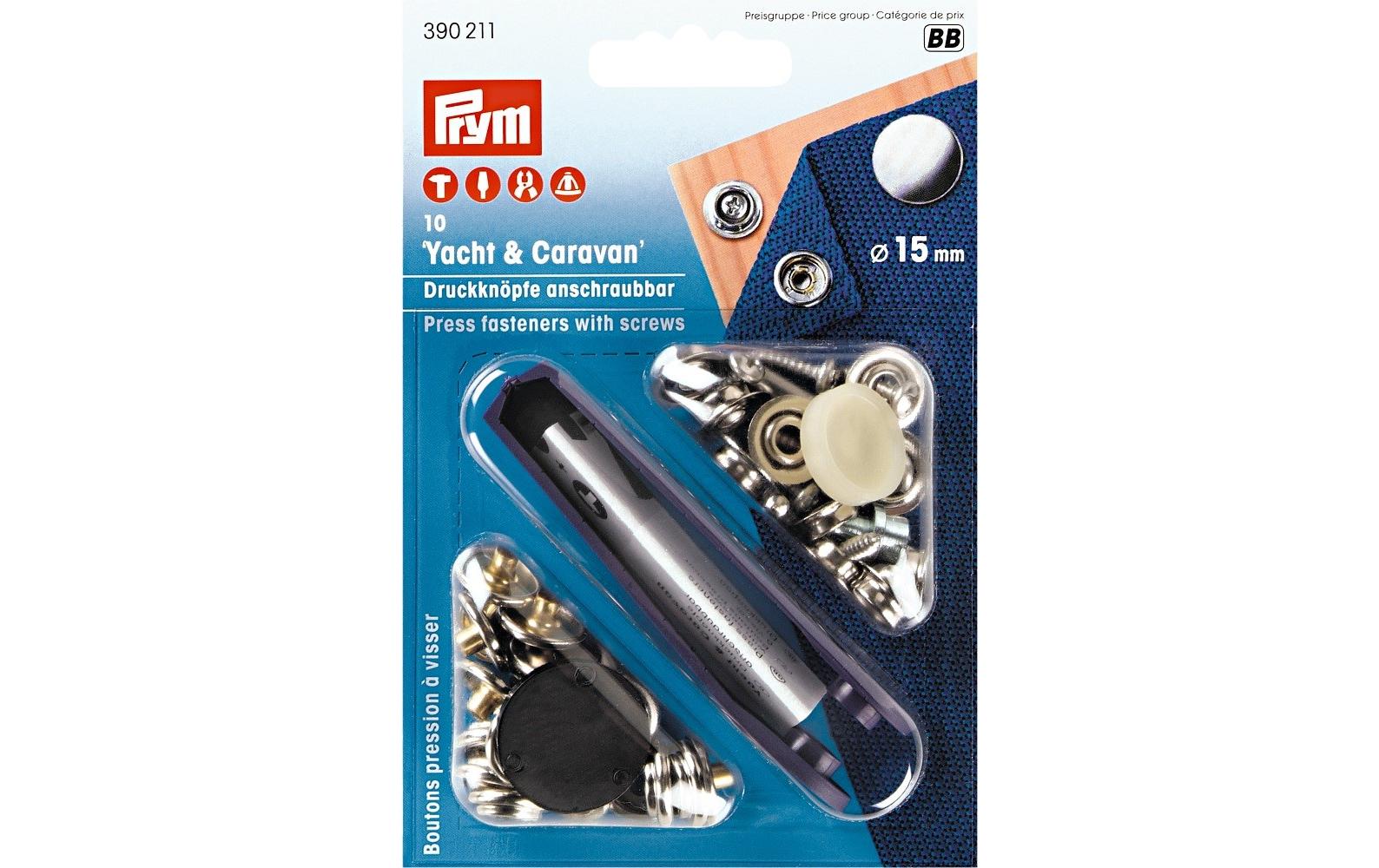 Prym Druckknöpfe Caravan 15 mm, 10 Stück Prym Druckknöpfe Caravan 15 mm, 10 Stück