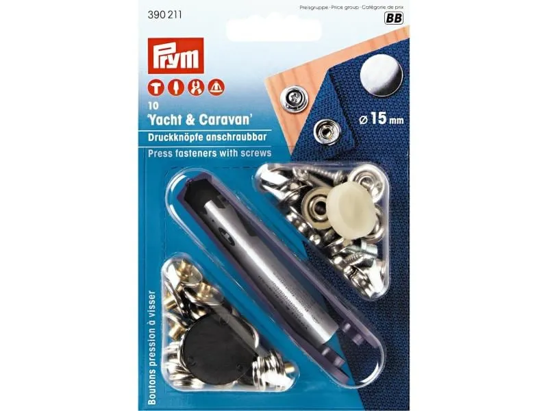 Prym Druckknöpfe Caravan 15 mm, 10 Stück Prym Druckknöpfe Caravan 15 mm, 10 Stück