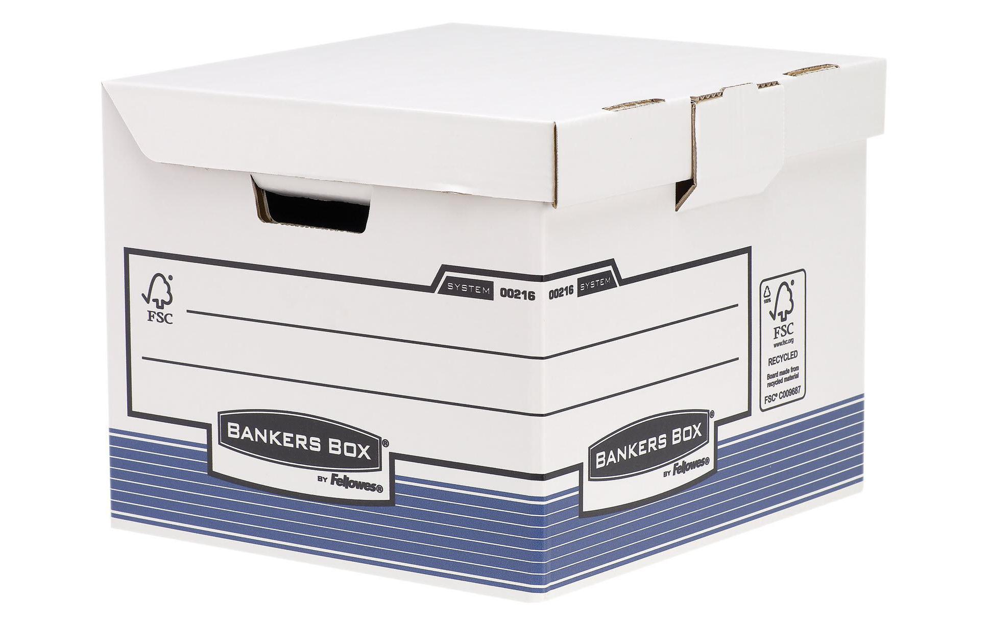 Fellowes Archivschachtel Bankers Box 31 x 37.7 x 39.5 cm 10 Stück