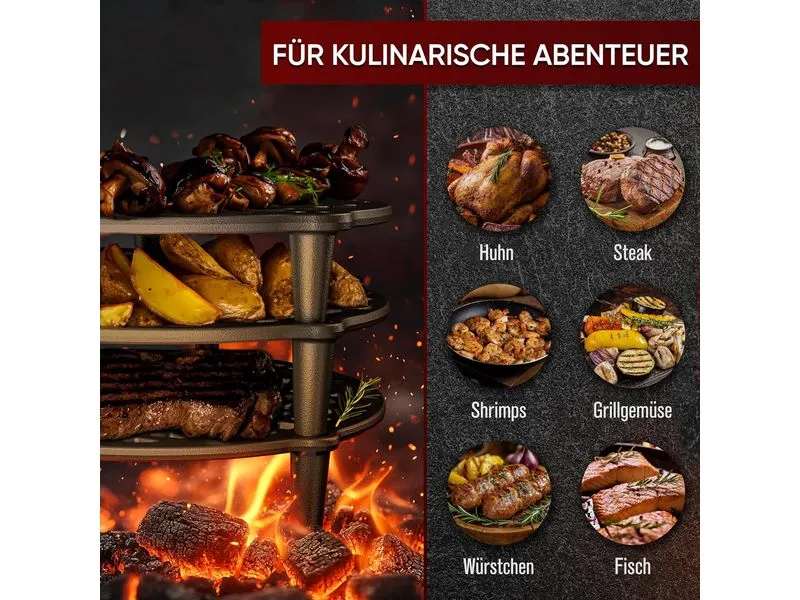 Gusskoenig Gusseisen Stapelrost für Dutch Oven 4.5 l Gusskoenig Gusseisen Stapelrost für Dutch Oven 4.5 l