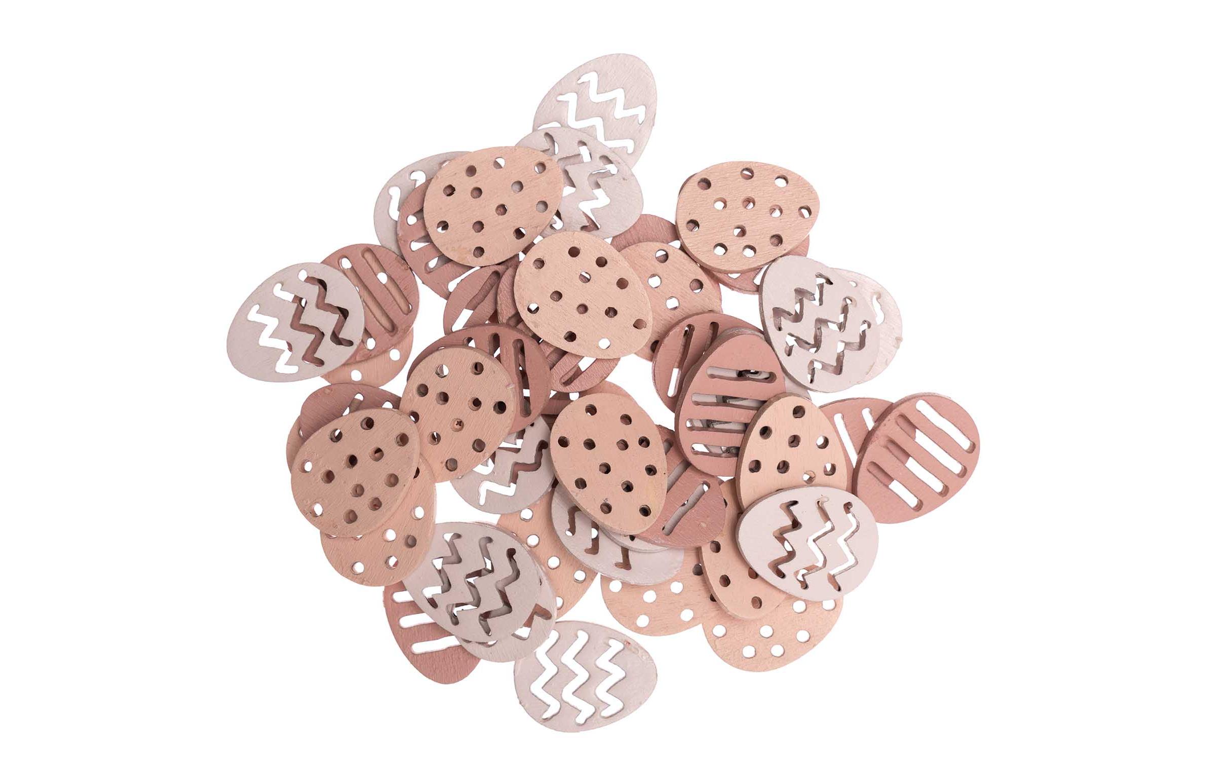 Rico Design Streudeko Ostereier 48 Stück, Rosa