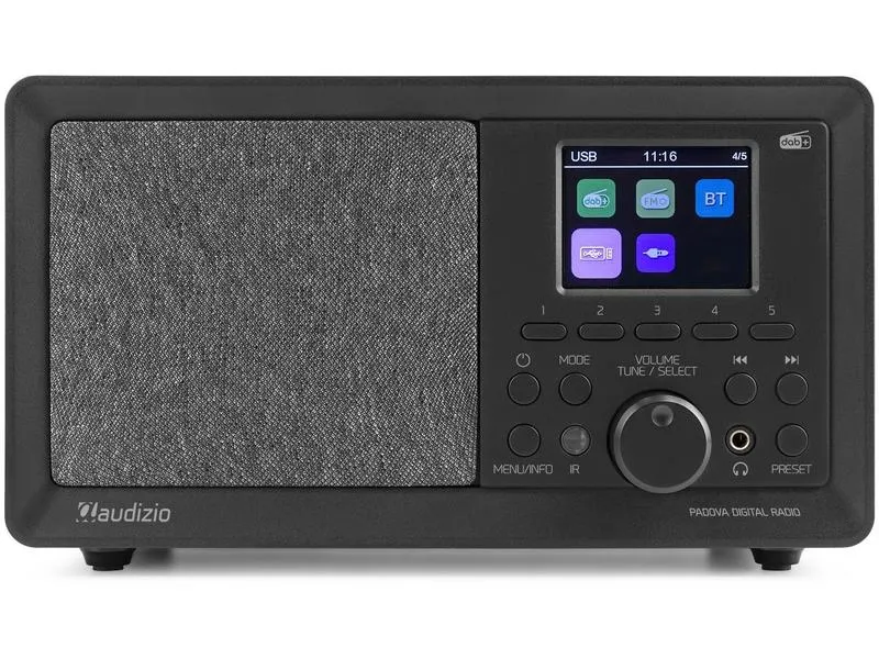 Audizio DAB+ Radio Padova Braun/Schwarz Audizio DAB+ Radio Padova Braun/Schwarz