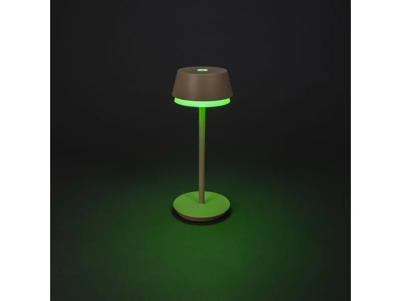 Konstsmide USB-Tischleuchte Lyon Sand, 2700-4000 K / RGB dimmbar Konstsmide USB-Tischleuchte Lyon Sand, 2700-4000 K / RGB dimmbar