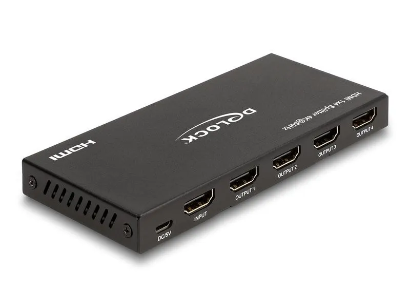 Delock 4-Port Signalsplitter HDMI-HDMI 4K/60 Hz