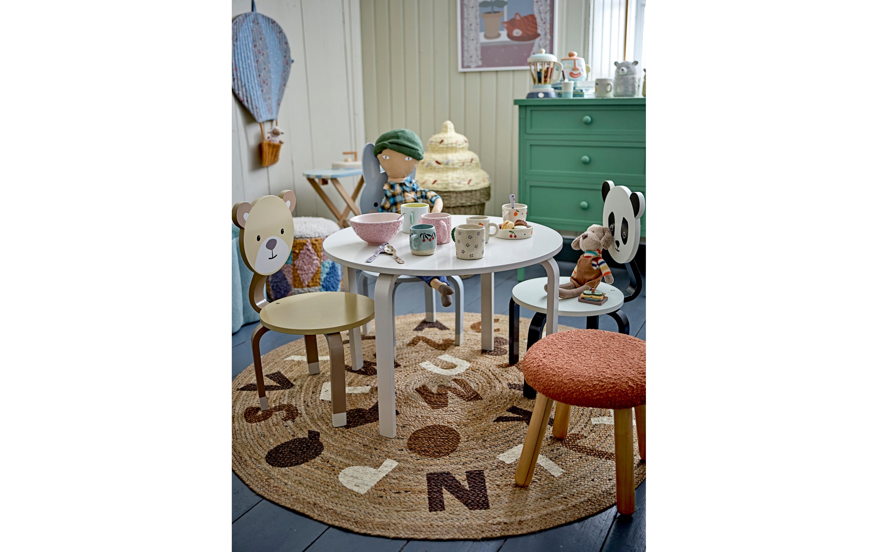 Bloomingville Spielteppich Dinne D 130 cm, Braun, Jute