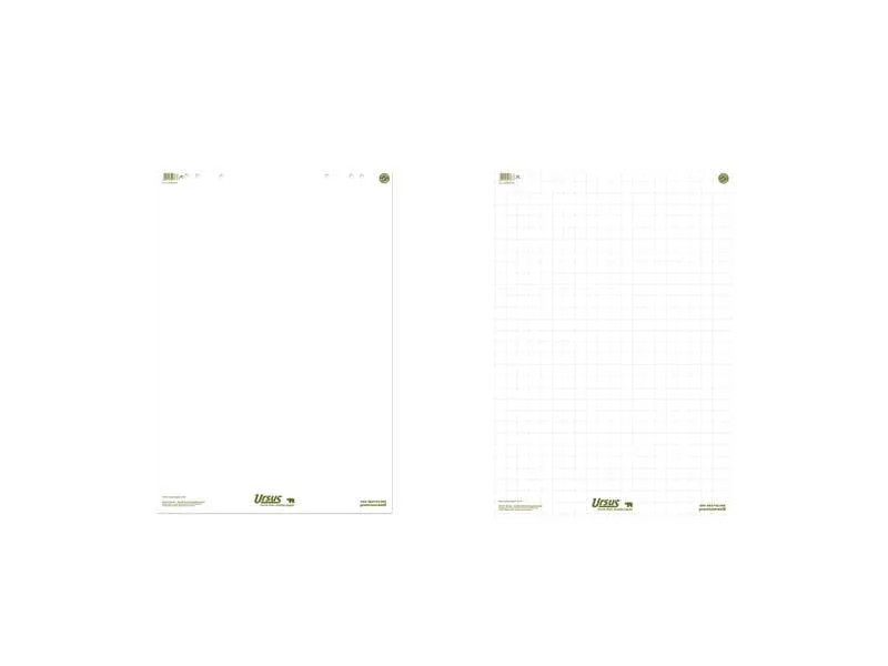 Ursusgreen Flipchart 68 x 99 cm, 20 Blatt, Blanko, 5 Stück