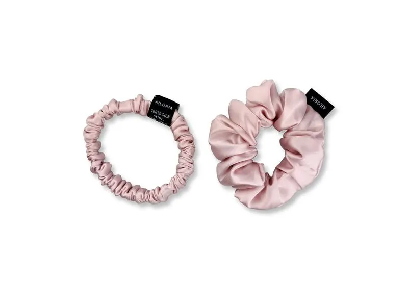 Ailoria DOUX Set Scrunchies S und M aus Seide