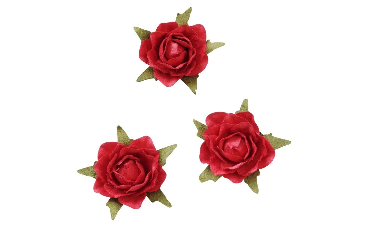 HobbyFun Streudeko Rosen 20 Stück, Rot