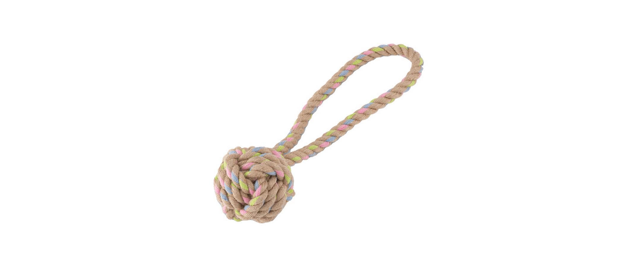 Beco Pets Hunde-Spielzeug Hemp Ball on Loop L, 30 cm