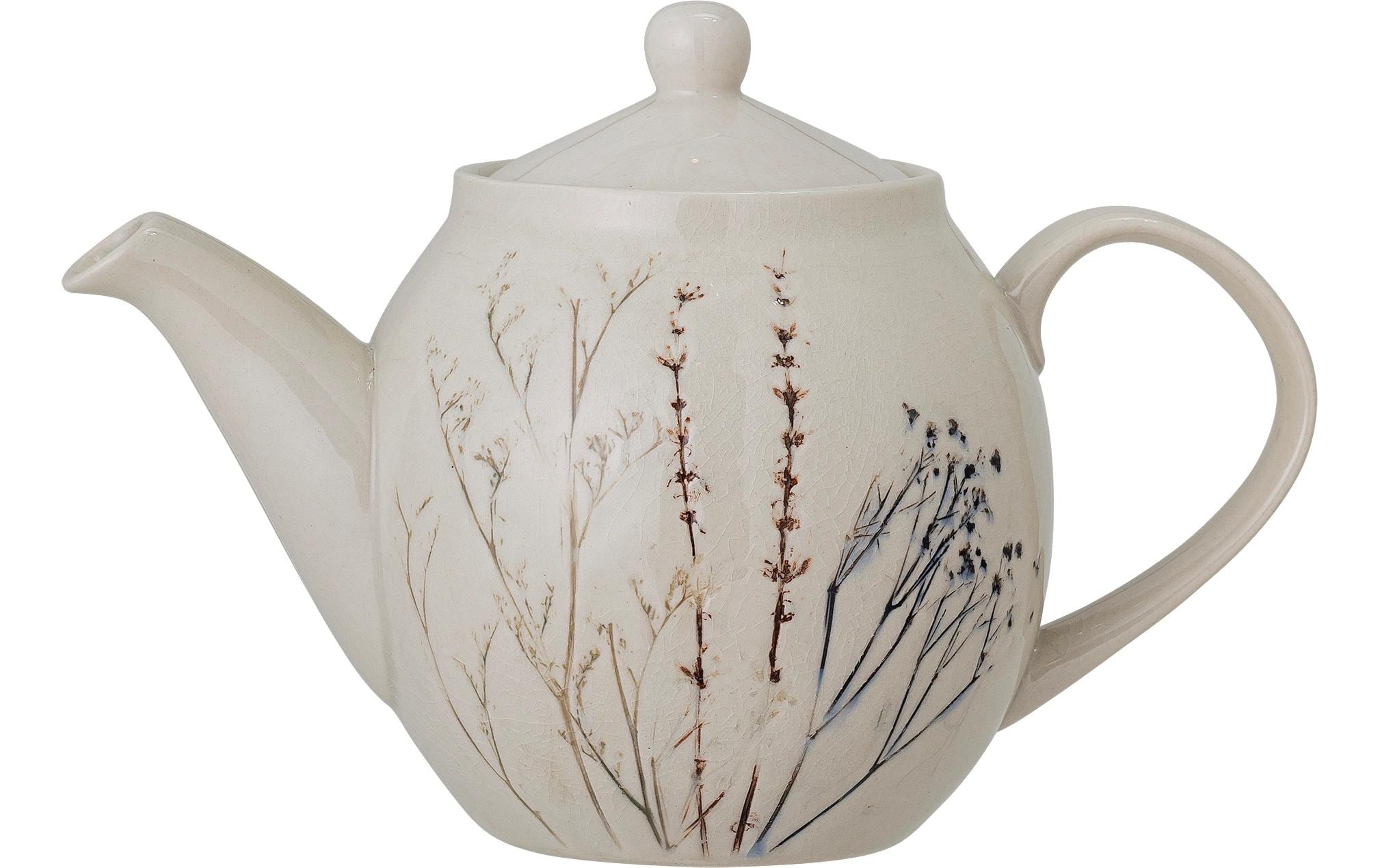 Bloomingville Teekanne Bea, Steingut, Natur