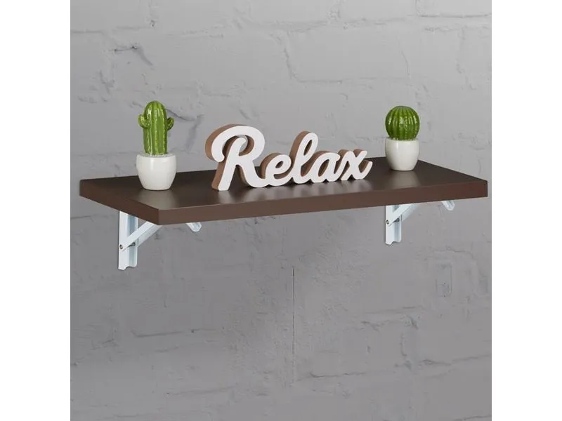 relaxdays Regalträger 4er Set 11 x 20 cm, Weiss relaxdays Regalträger 4er Set 11 x 20 cm, Weiss