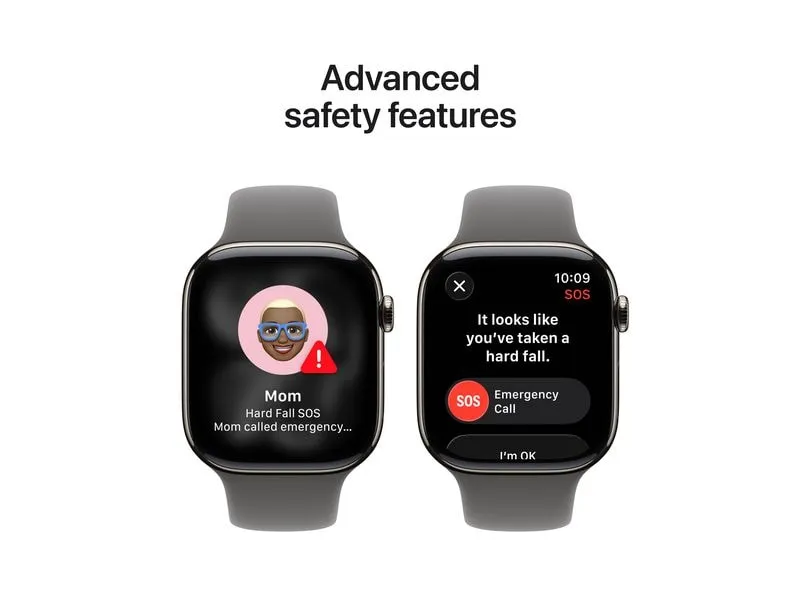 Apple Watch Series 11 46 mm LTE Nat Titanium Stone Grey Sport S/M