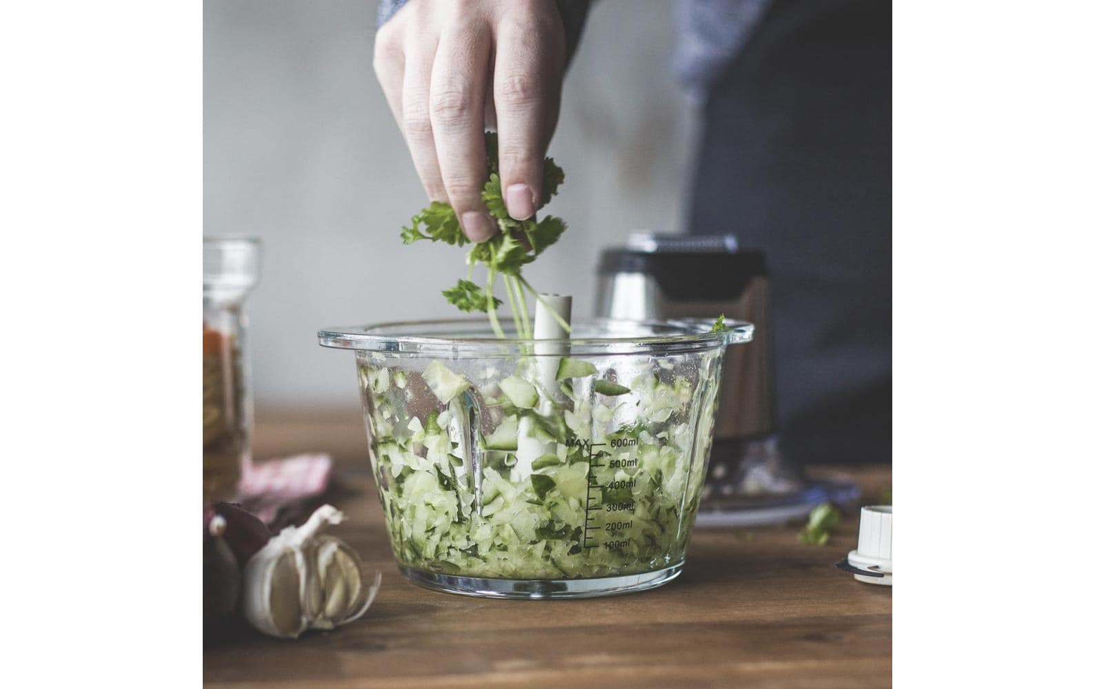 Gastroback Zerkleinerer Mini Chopper Plus Silber