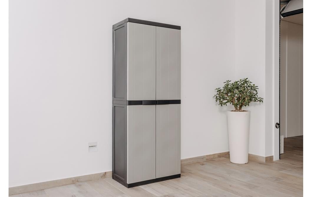 Toomax Schrank Bios midi 65 x 165 cm Schwarz/Warmgrau