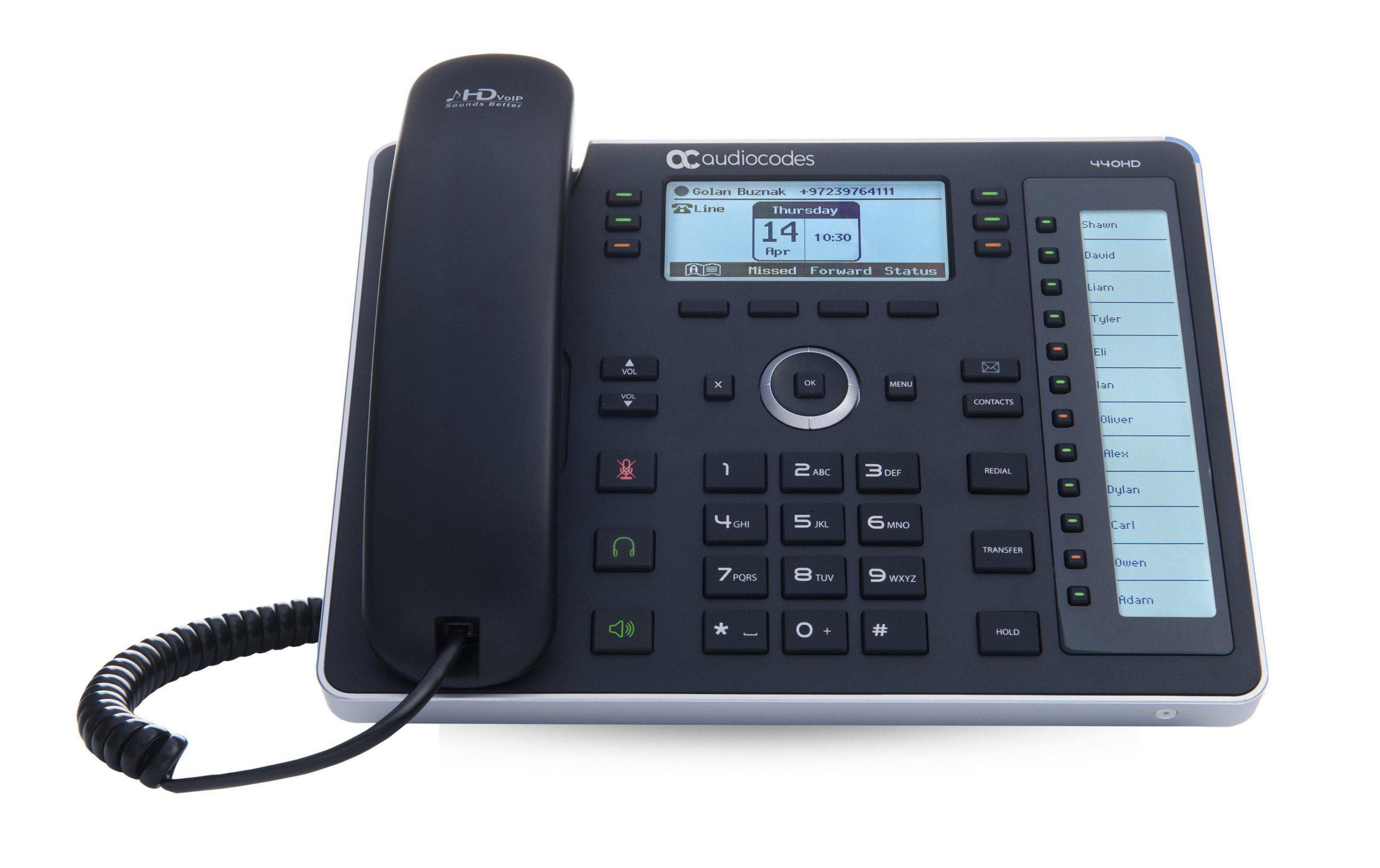 Audiocodes Tischtelefon 440HD Skype for Business Schwarz Audiocodes Tischtelefon 440HD Skype for Business Schwarz