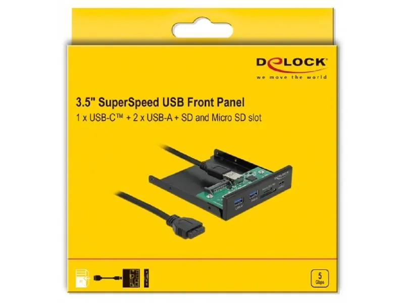 Delock Front Panel 64058 für 3.5-Schacht