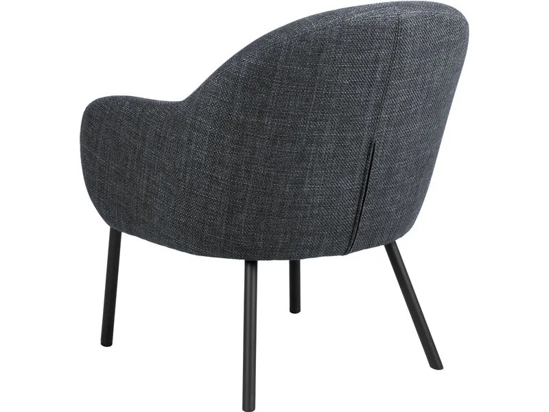 AC Design Sessel Spencer Polyurethan (PU)/Stahl, Dunkelgrau AC Design Sessel Spencer Polyurethan (PU)/Stahl, Dunkelgrau