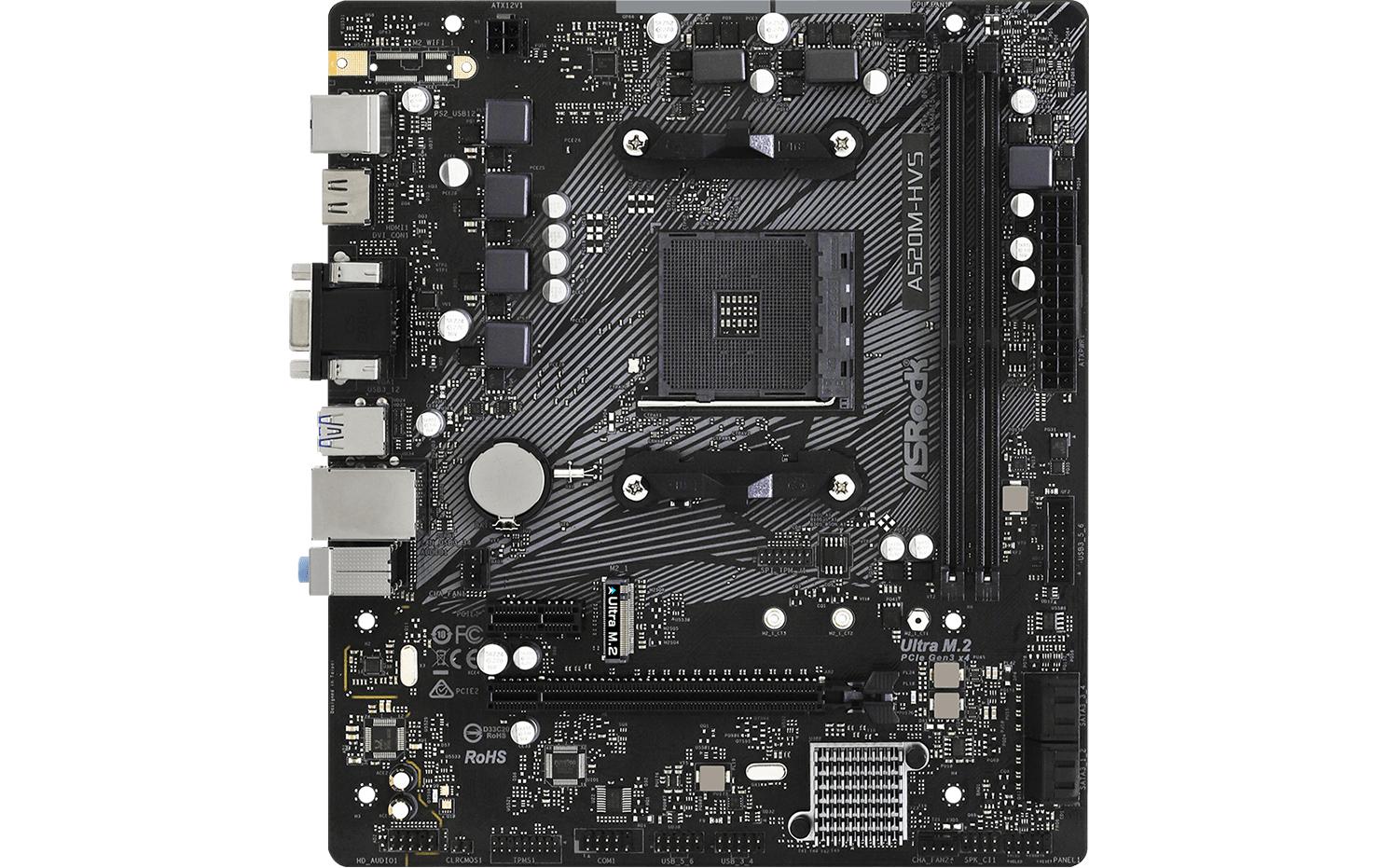 ASRock Mainboard A520M-HVS ASRock Mainboard A520M-HVS