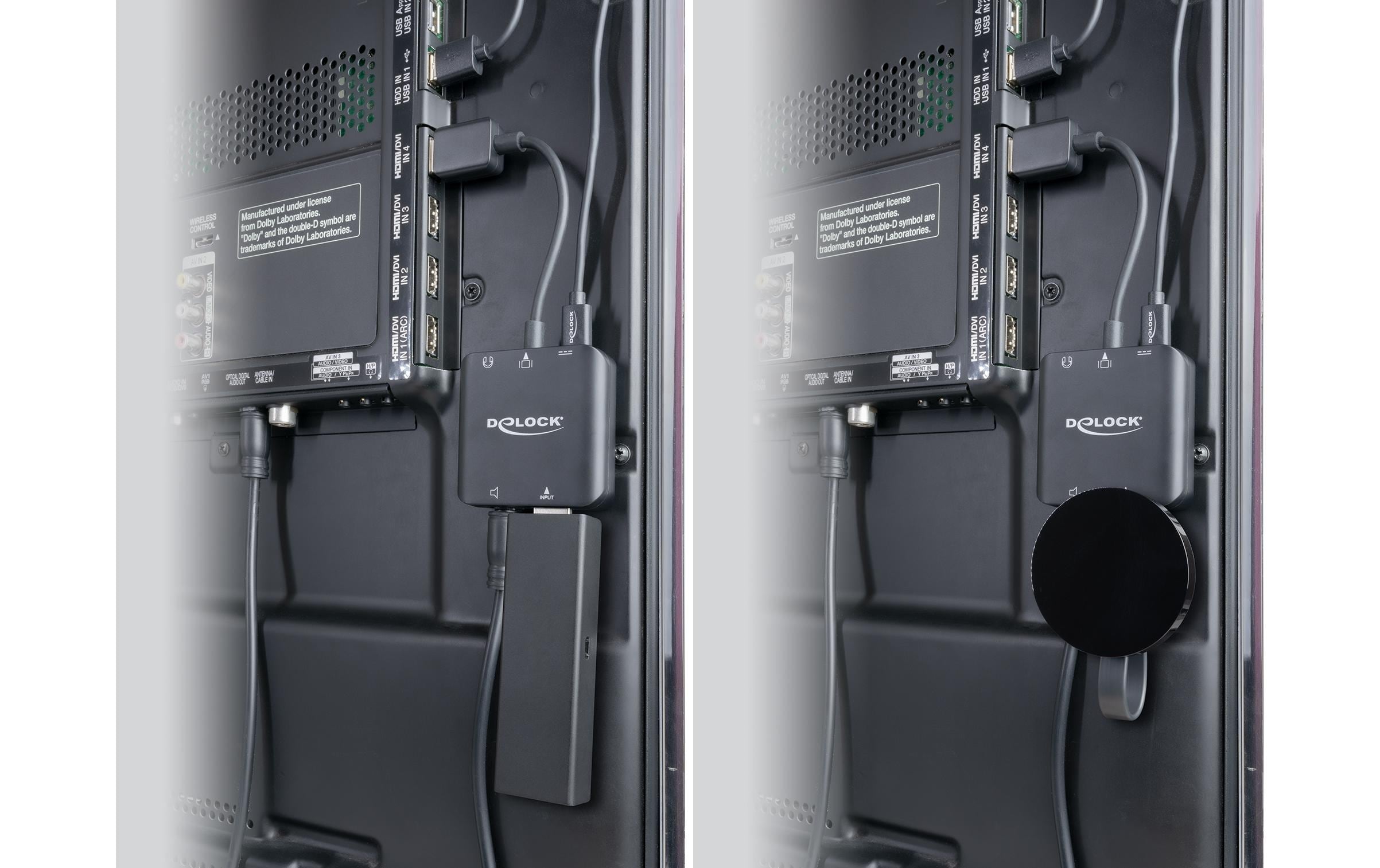 Delock Audio Extraktor HDMI 4K 60 Hz kompakt