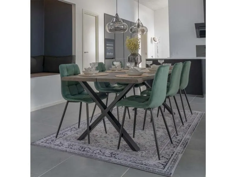 House Nordic Stuhl Middelfart 2 Stück, 86 x 55 cm, Grün/Schwarz House Nordic Stuhl Middelfart 2 Stück, 86 x 55 cm, Grün/Schwarz