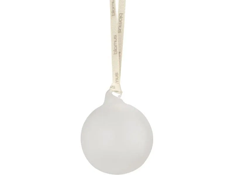 Blomus Weihnachtsschmuck Glaskugeln Transparent/Weiss