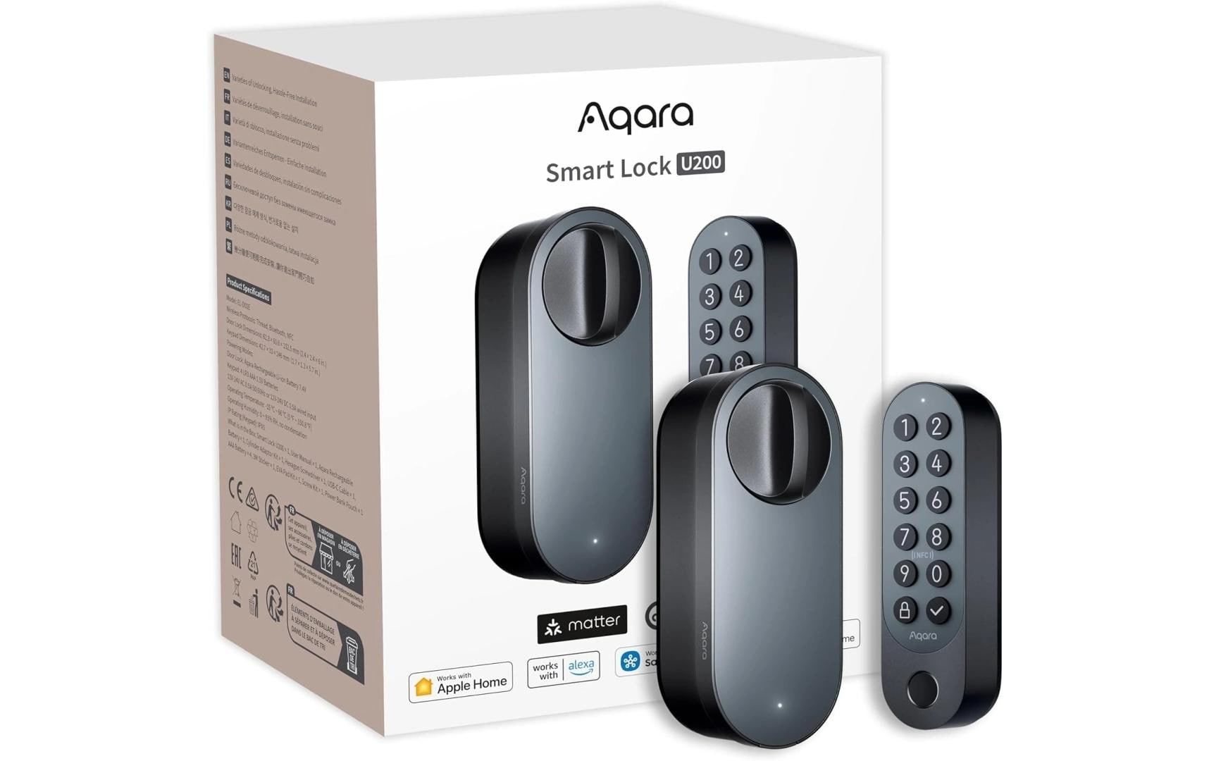 Aqara Smartes Türschloss U200 Schwarz