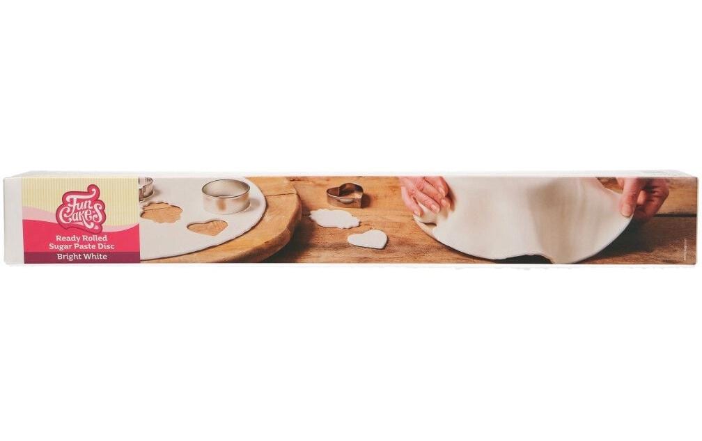 Funcakes Ausgerollte Fondant Decke Weiss, 430g Funcakes Ausgerollte Fondant Decke Weiss, 430g