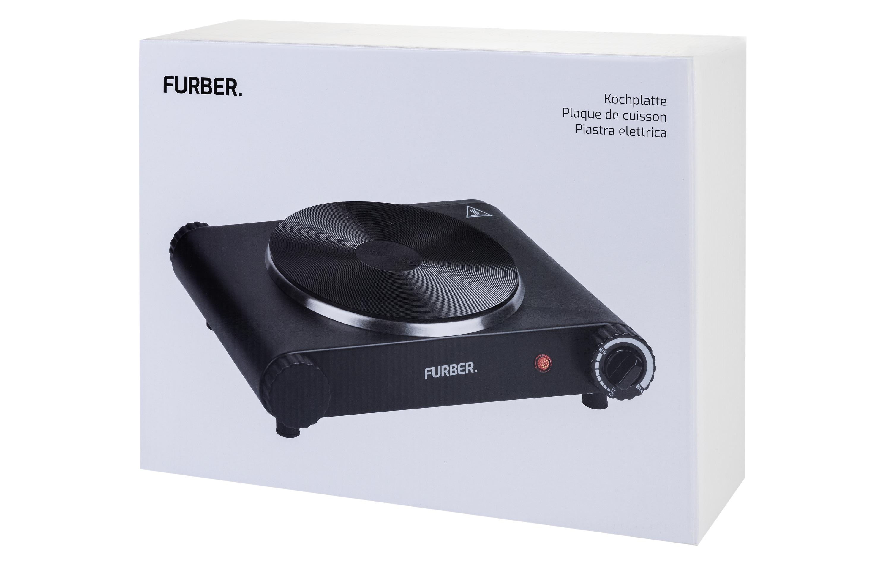FURBER Kochplatte Schwarz, 1500 W