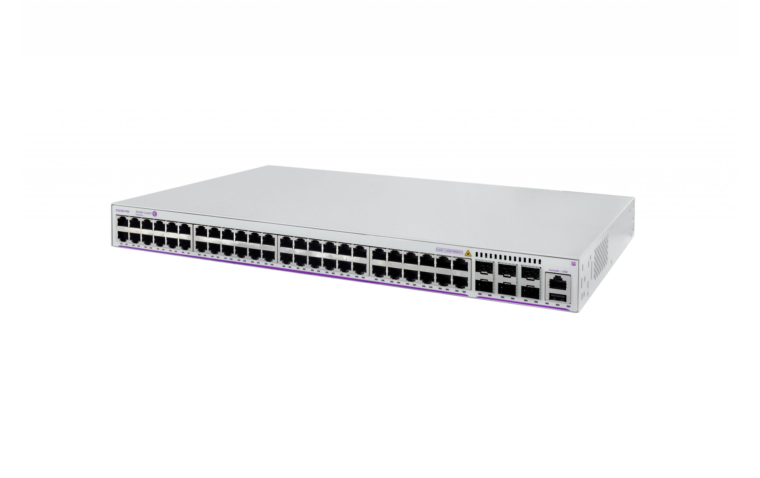 Alcatel-Lucent PoE+ Switch OmniSwitch OS2260-P48 54 Port