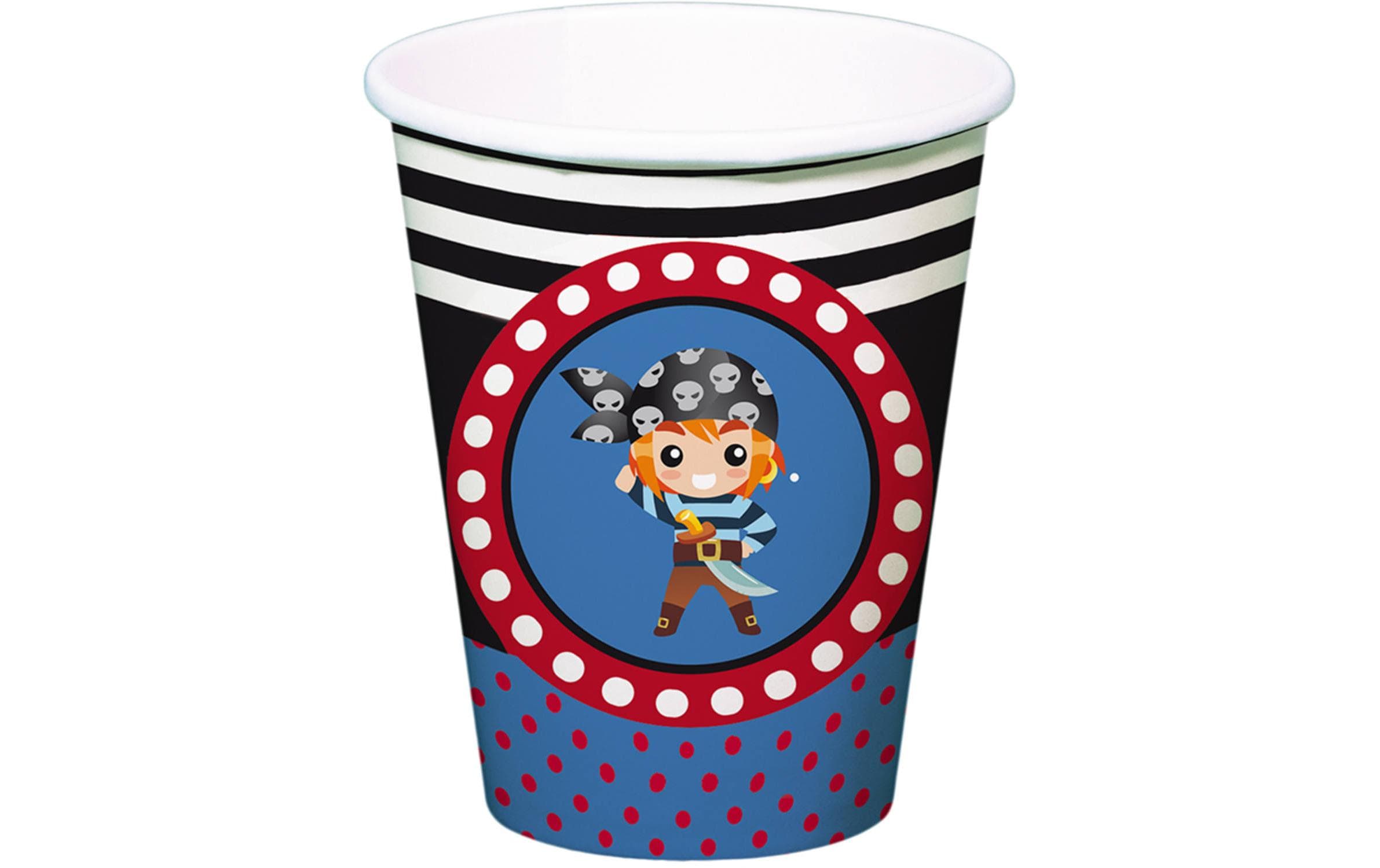 Folat Partyset Pirat 5-teilig, blau/rot