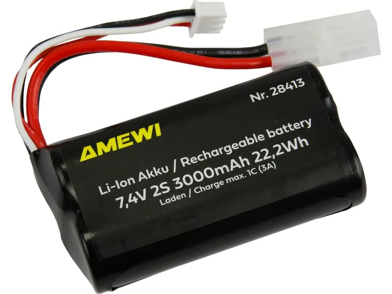 Amewi RC-Akku Li-Ion 2S 7.4 V 3000 mAh Tamiya Amewi RC-Akku Li-Ion 2S 7.4 V 3000 mAh Tamiya