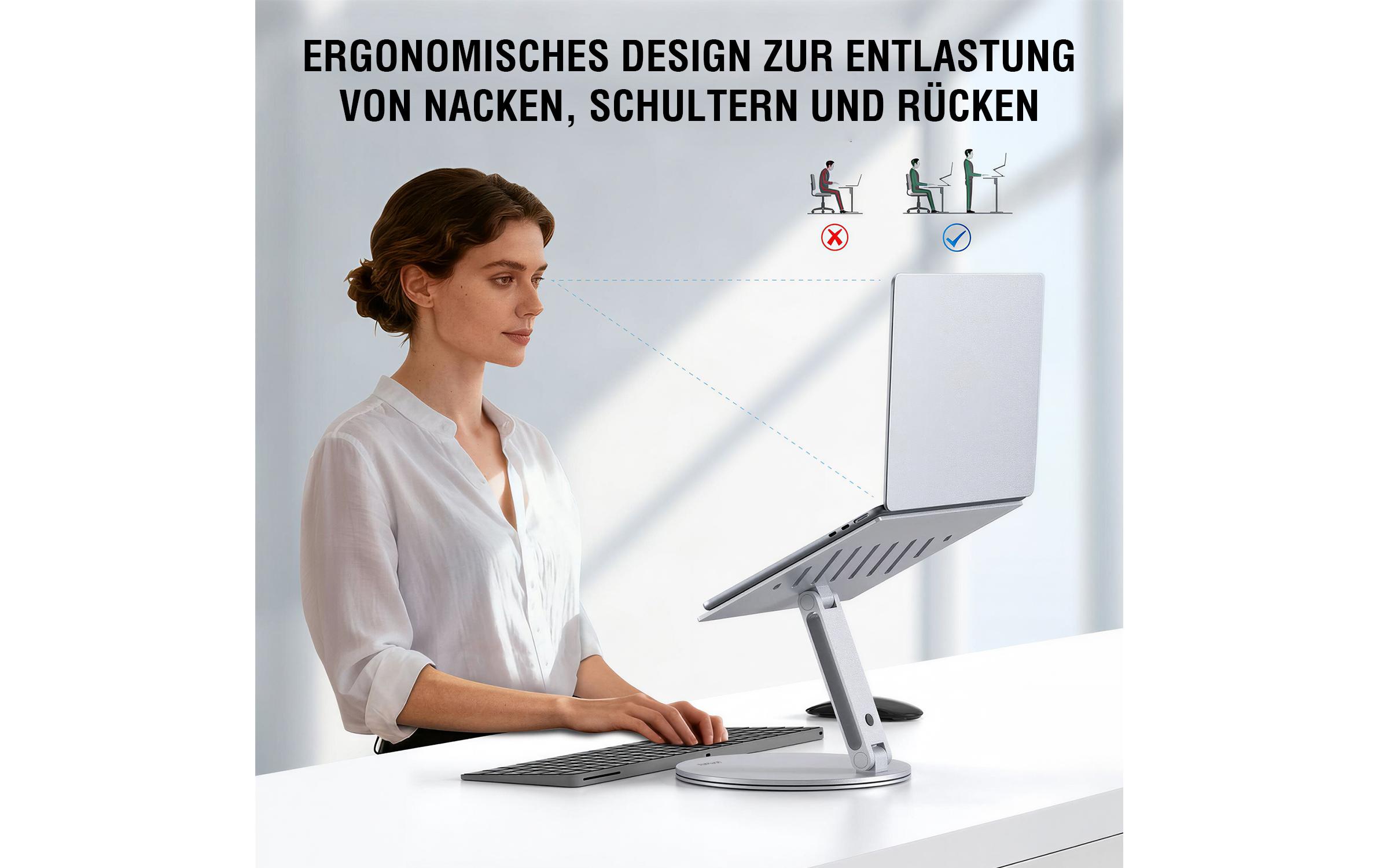 4smarts Laptop / Tablet Ständer ErgoPro, grau 17