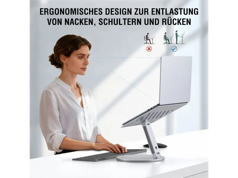 4smarts Laptop / Tablet Ständer ErgoPro, grau 17 4smarts Laptop / Tablet Ständer ErgoPro, grau 17
