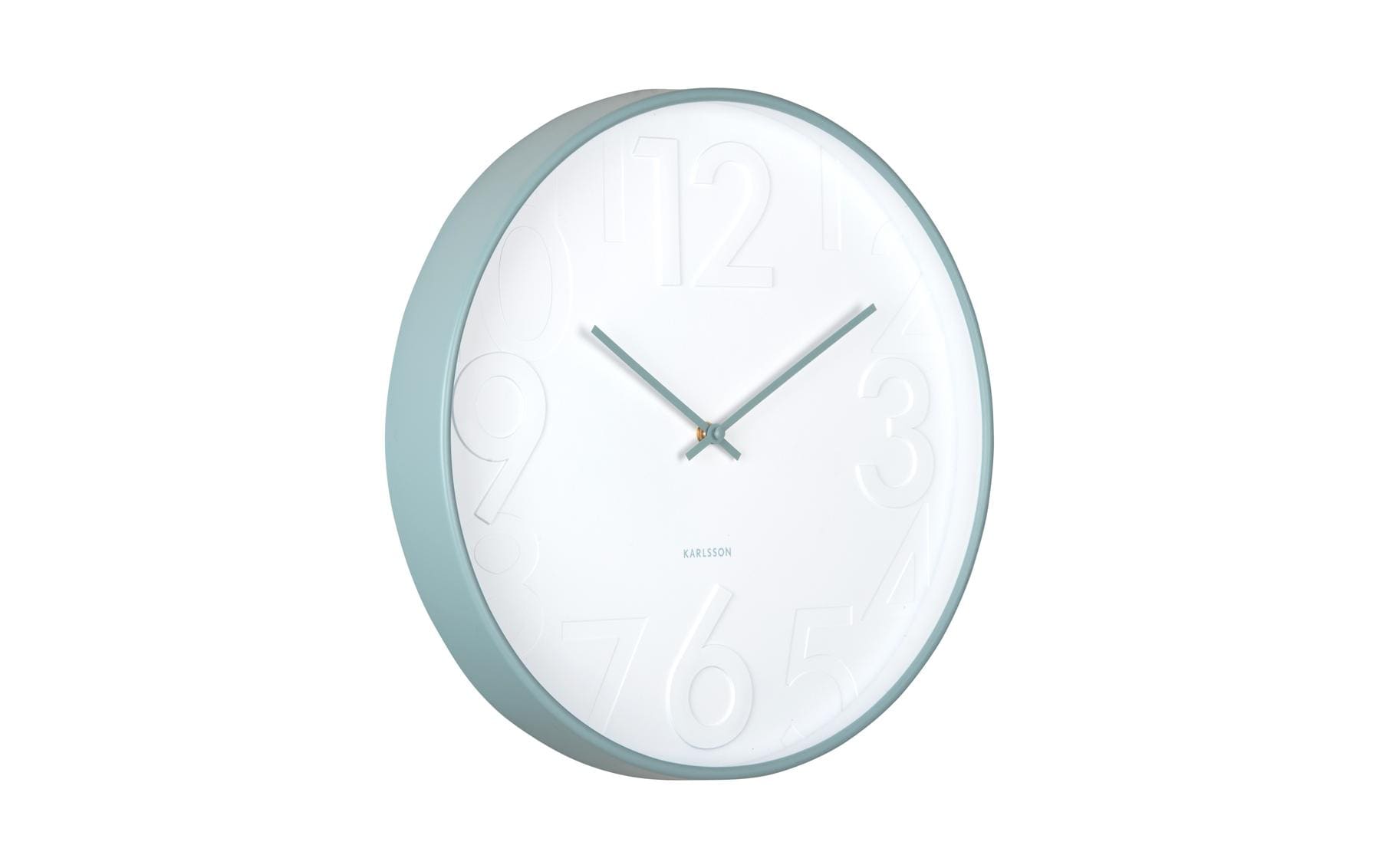 KARLSSON Wanduhr Ayuno Ø 40 cm, Blau