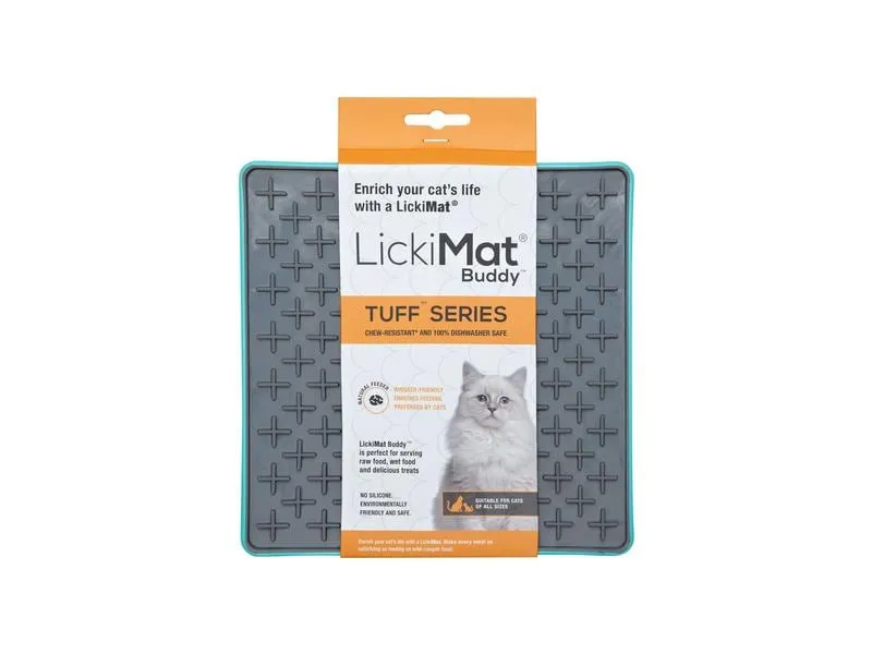 LickiMat Futtermatte Cat Buddy Tuff, 20 x 20 cm, Türkis LickiMat Futtermatte Cat Buddy Tuff, 20 x 20 cm, Türkis