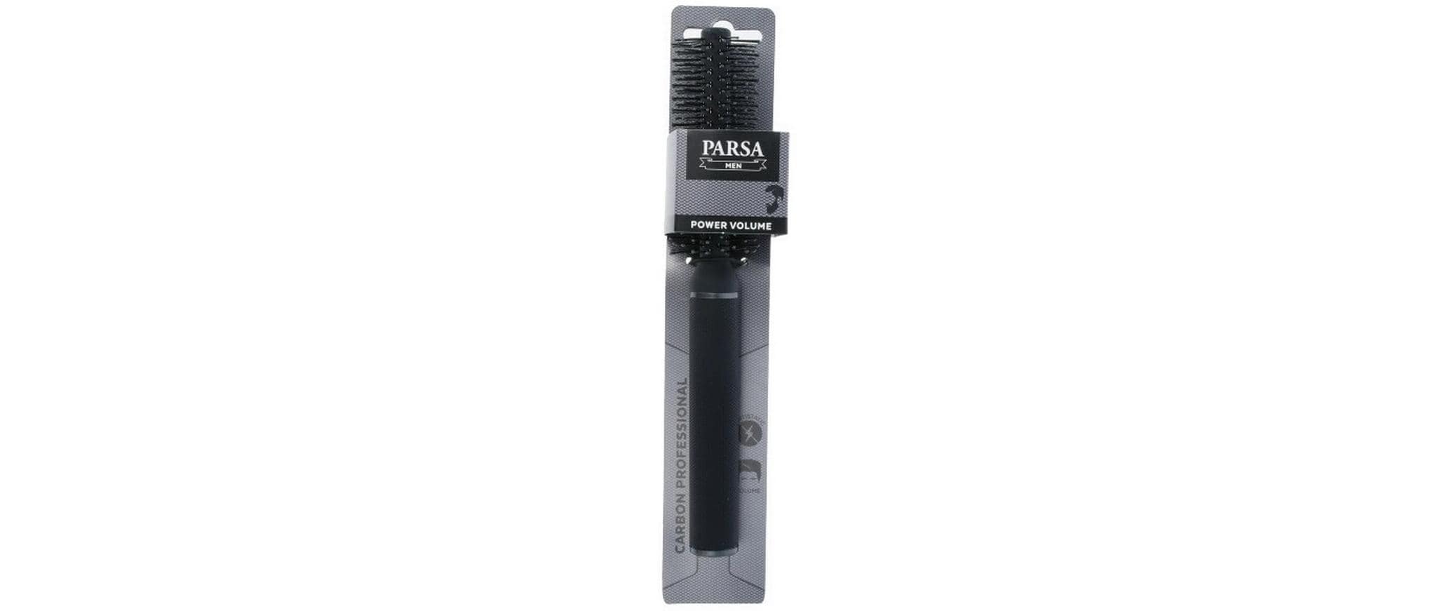 Parsa Beauty Haarbürste Rund Power Volume Schwarz