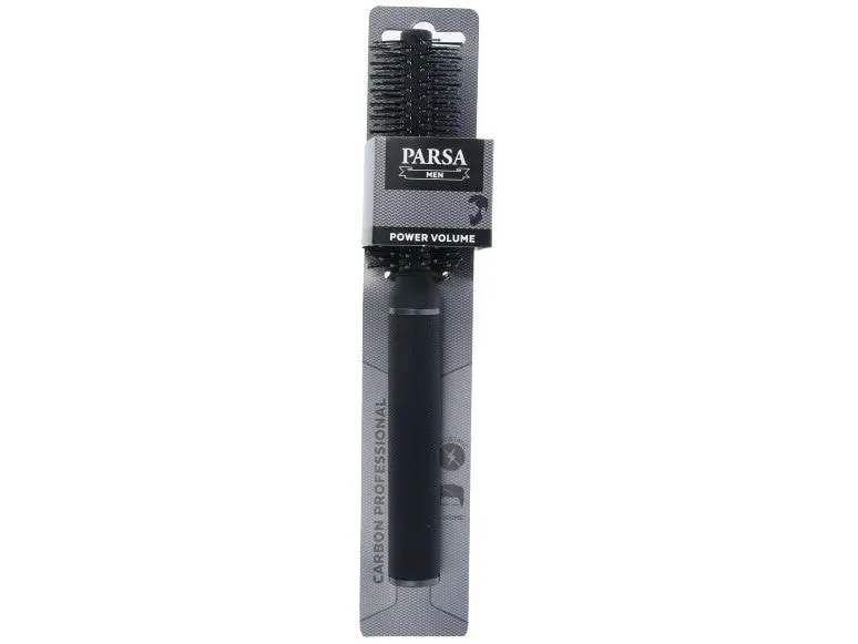 Parsa Beauty Haarbürste Rund Power Volume Schwarz