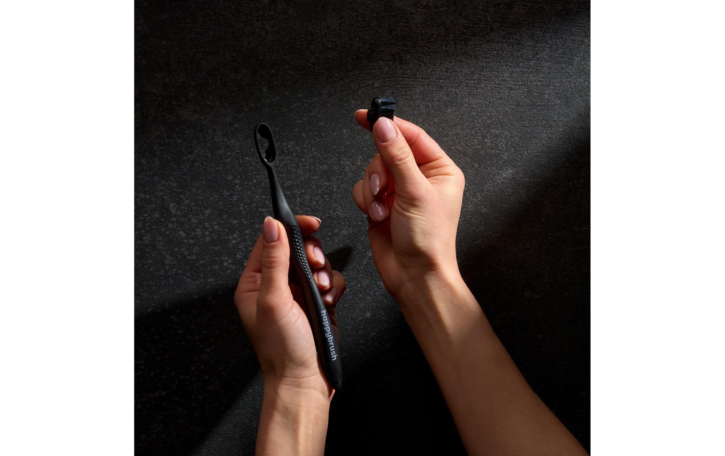 happybrush Handzahnbürste Eco Change Medium