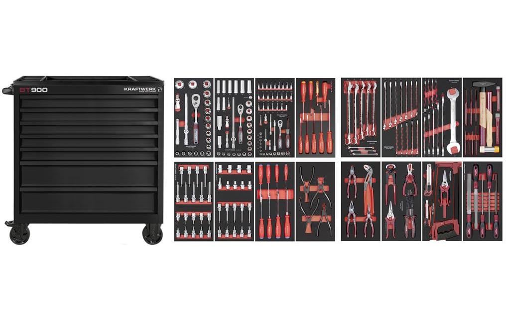 Kraftwerk Werkstattwagen BT900, PB Schwarz 247-teilig Kraftwerk Werkstattwagen BT900, PB Schwarz 247-teilig