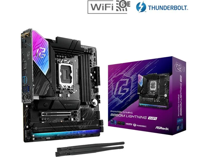 ASRock Mainboard B860M LIGHTNING WIFI ASRock Mainboard B860M LIGHTNING WIFI