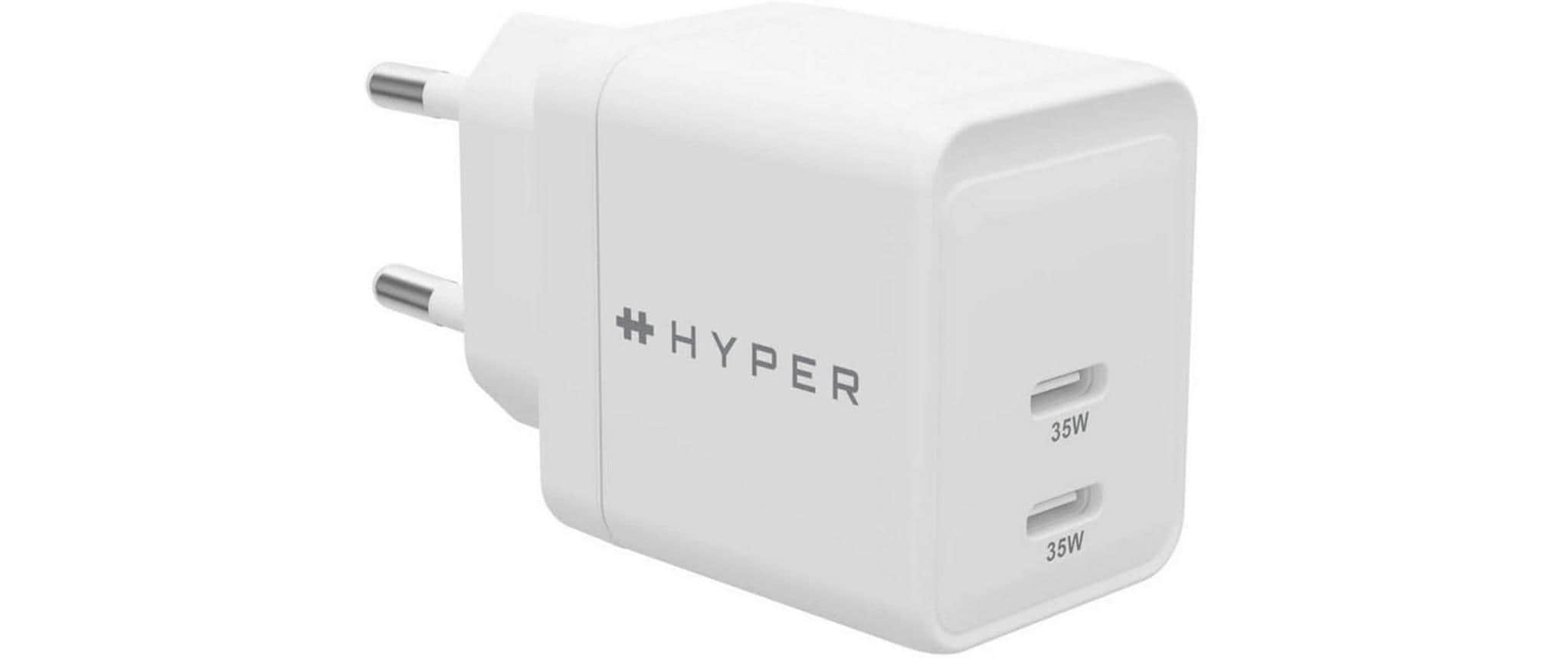 HYPER USB-Wandladegerät HyperJuice USB-C GaN 35 W Weiss HYPER USB-Wandladegerät HyperJuice USB-C GaN 35 W Weiss